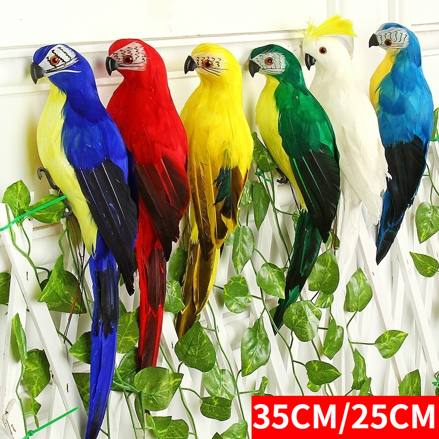 Smart Garden Mini - Handmade Simulation Parrot 25/35cm Creative Feather