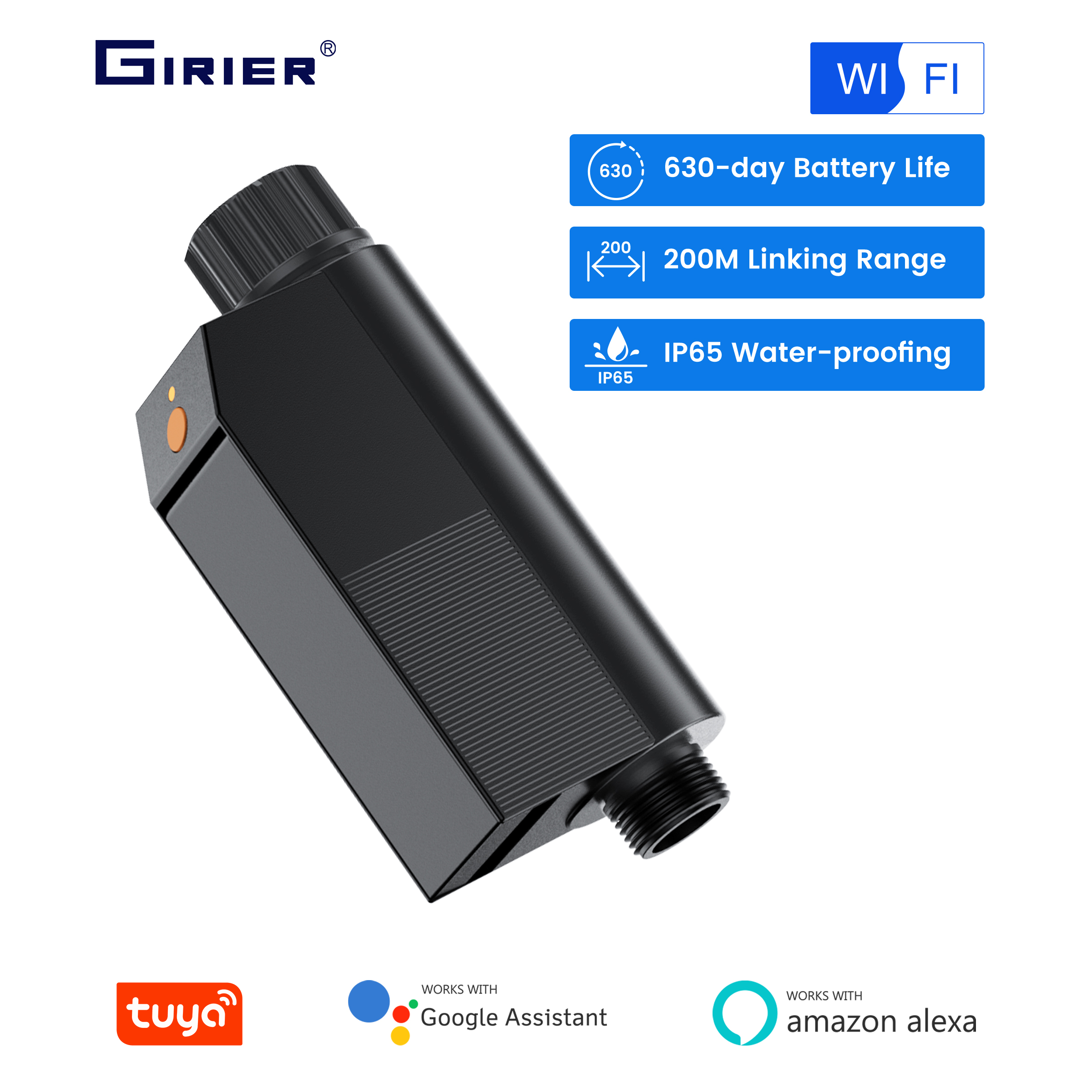 Wifi Irrigation Timer - GIRIER Tuya Smart Water Timer WiFi