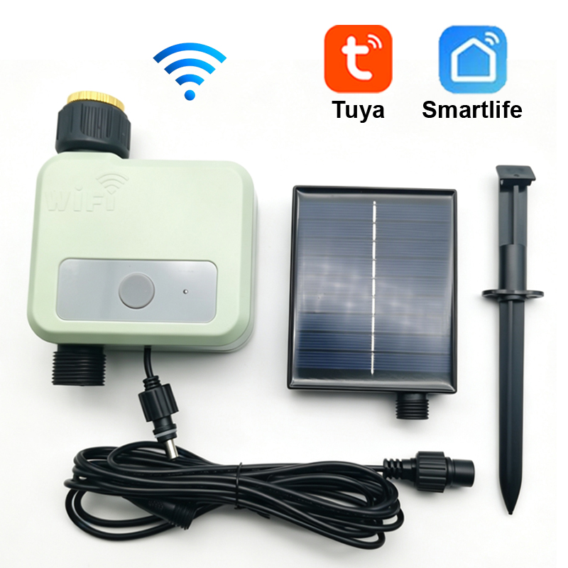 Wifi Irrigation Timer - Tuya WiFi Watering Timer Solar Smart