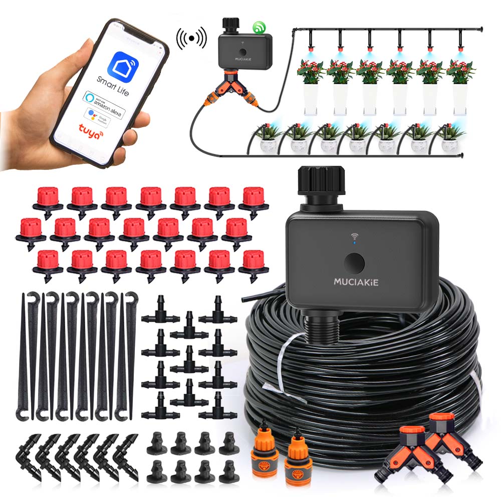 Wifi Irrigation Timer - 30-10m Garden Dual-band WiFi Timer Irrigation