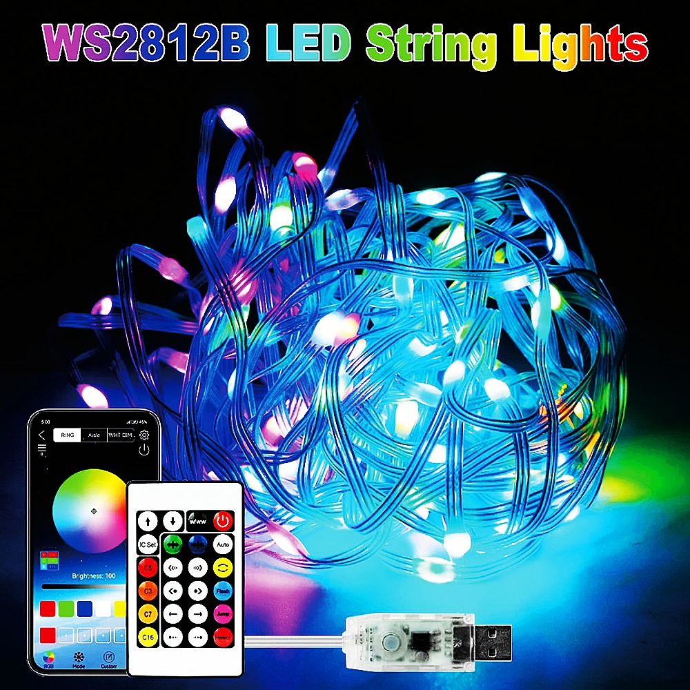 Smart Garden Led Lights - USB LED Smart app RGBIC Fairy
