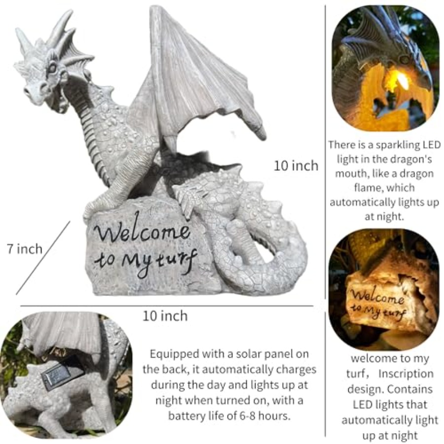 Garden Large Dragon Statue Sol - огляд і ціна Smart Garden Solar