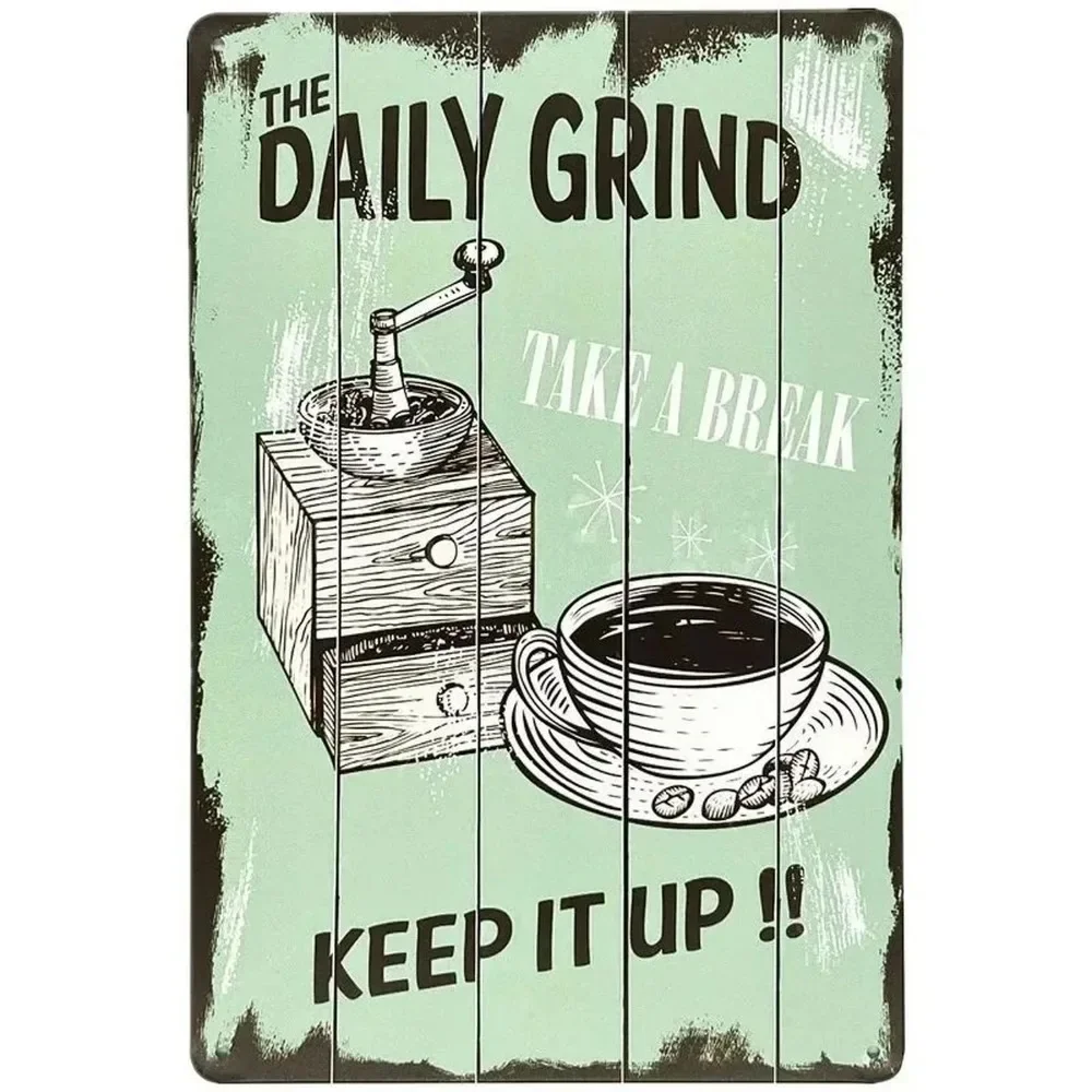 Plaque Metal Signs Drink Coffe - огляд і ціна Smart Garden In Home
