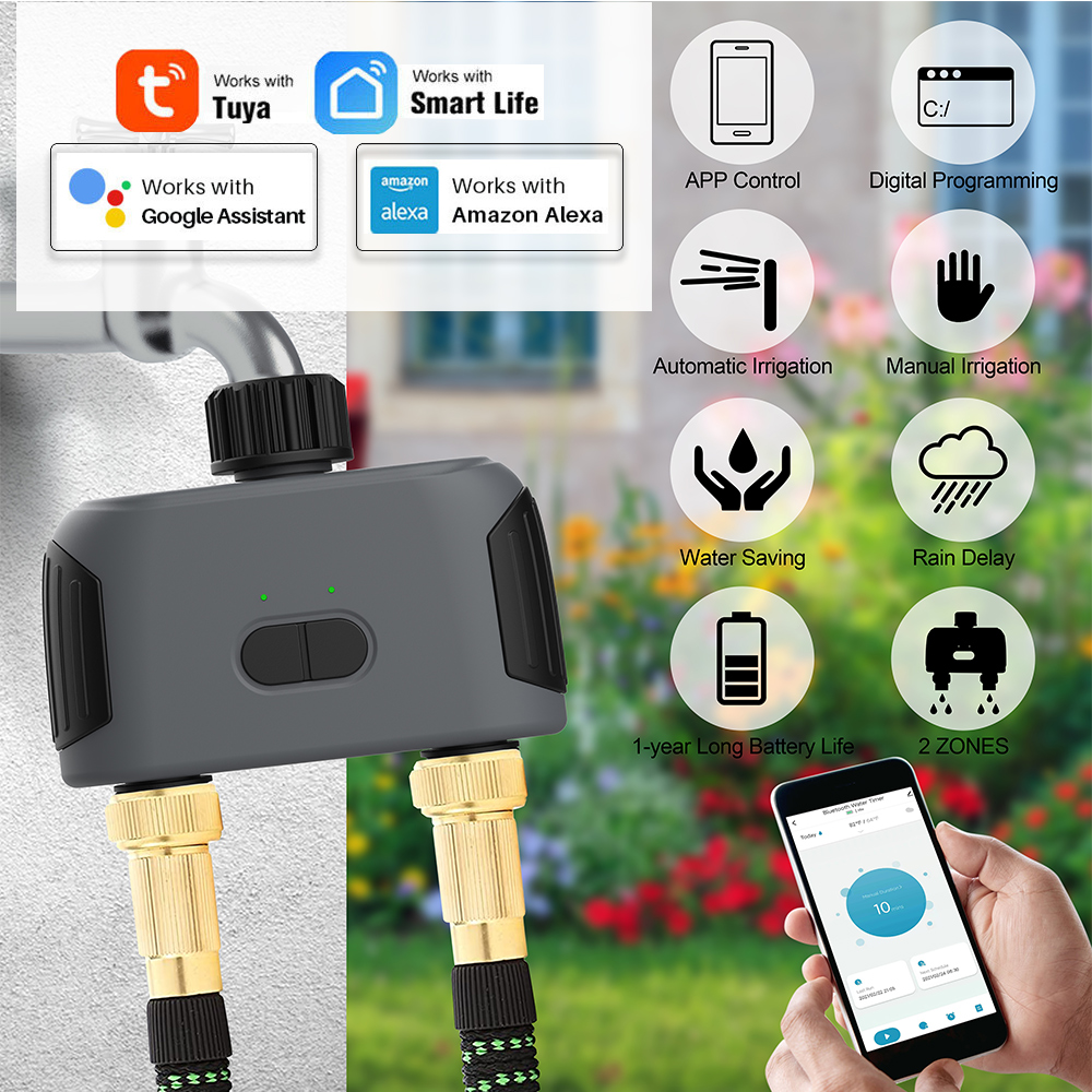 New 30-50M 2-Way Wifi Bluetoot - огляд і ціна Wifi Irrigation Timer