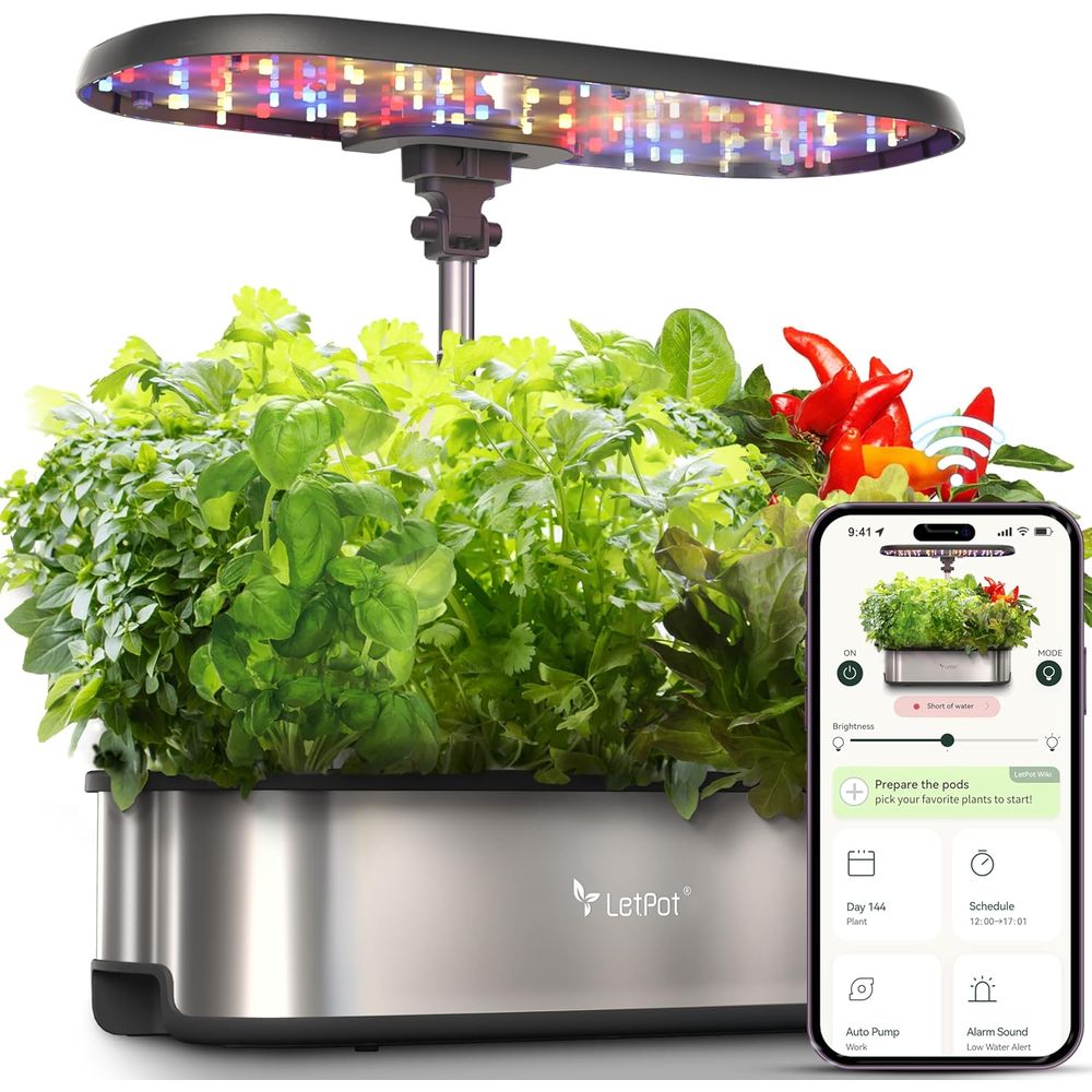 12-Pod Hydroponic Herb Garden  - огляд і ціна Smart Garden Led Lights
