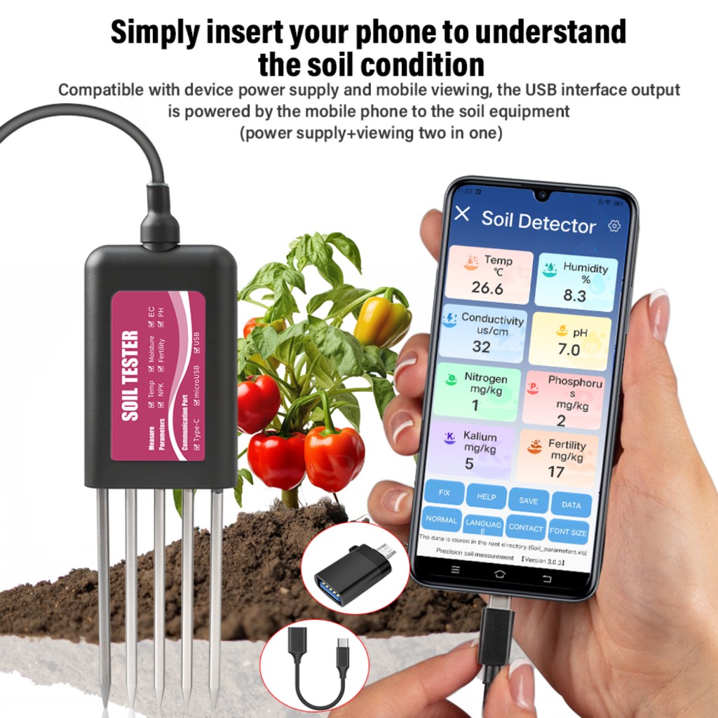 8-in-1 Soil Tester NPK PH Mete - огляд і ціна Smart Garden Test