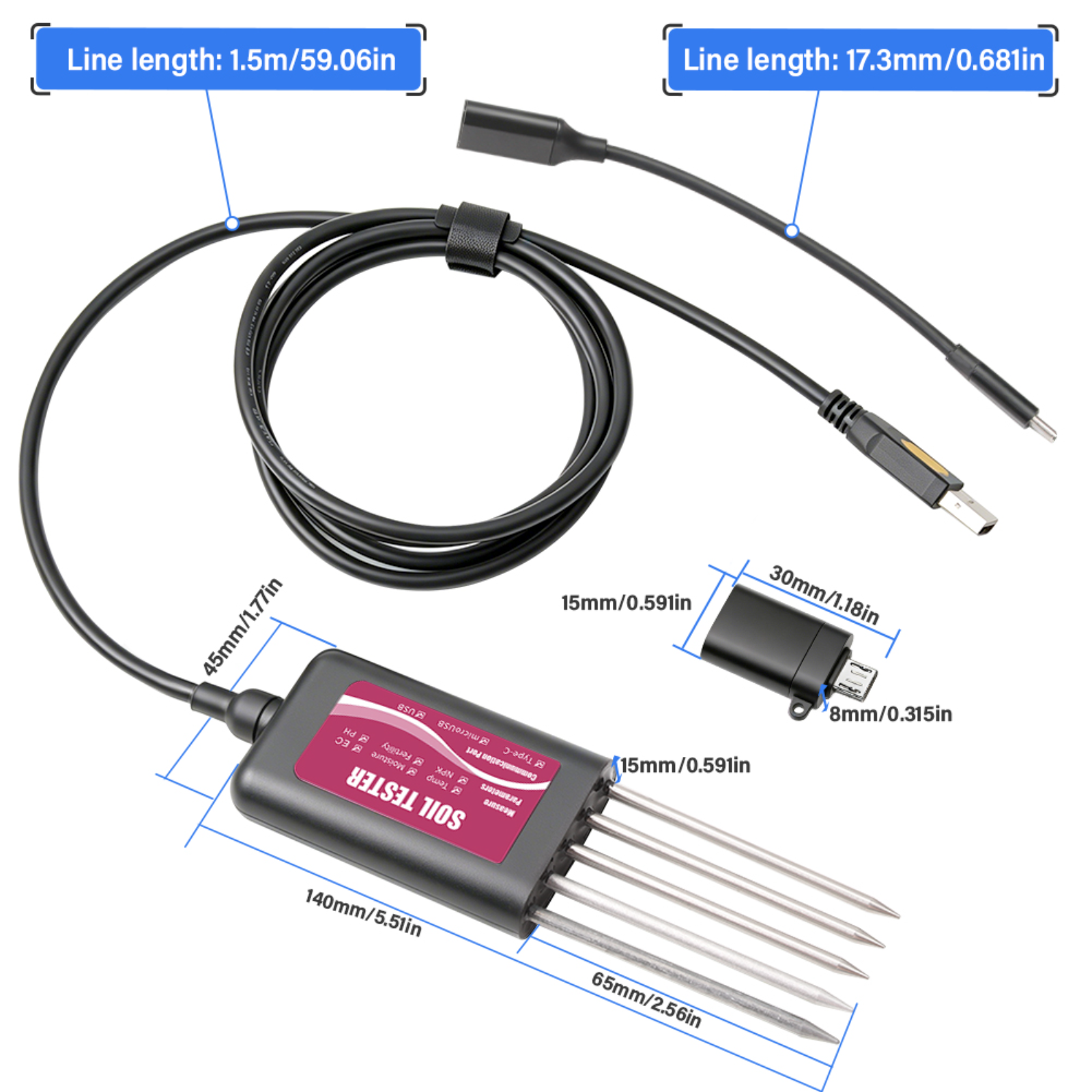 8-in-1 Soil Tester NPK PH Mete - огляд і ціна Smart Garden Test