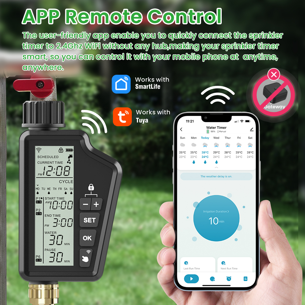 AVATTO Tuya WIFI Smart Garden  - огляд і ціна Wifi Irrigation Timer