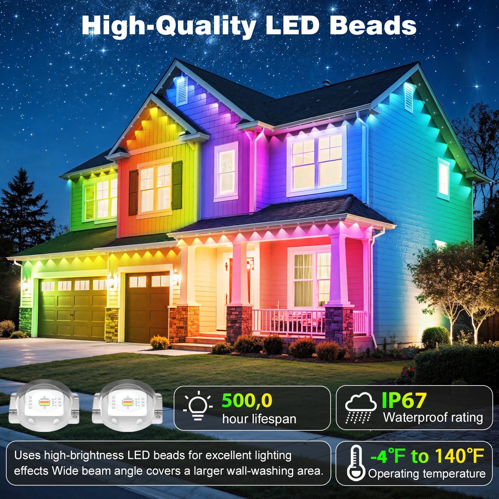 500FT Permanent Outdoor LED St - огляд і ціна Smart Garden Led Lights