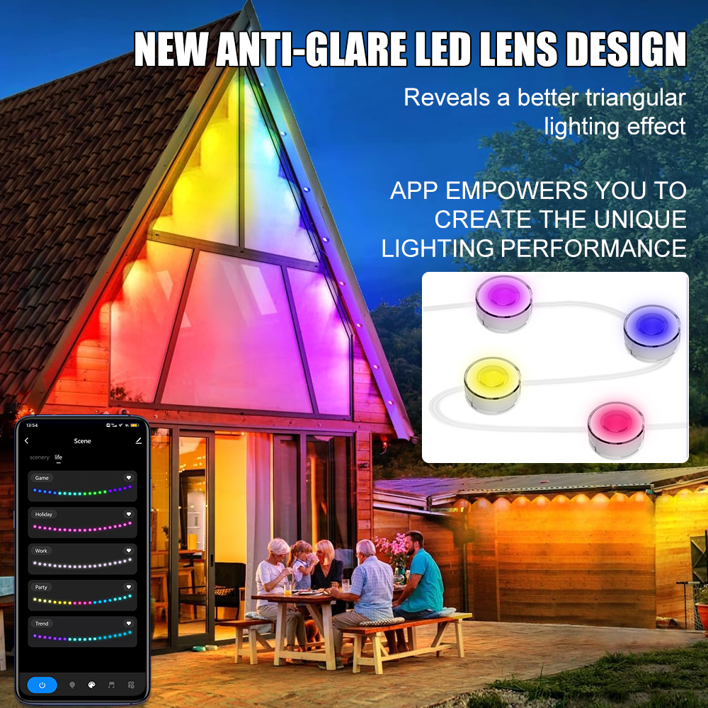 Smart WIFI RGB Eaves Lighting  - огляд і ціна Smart Garden Led Lights