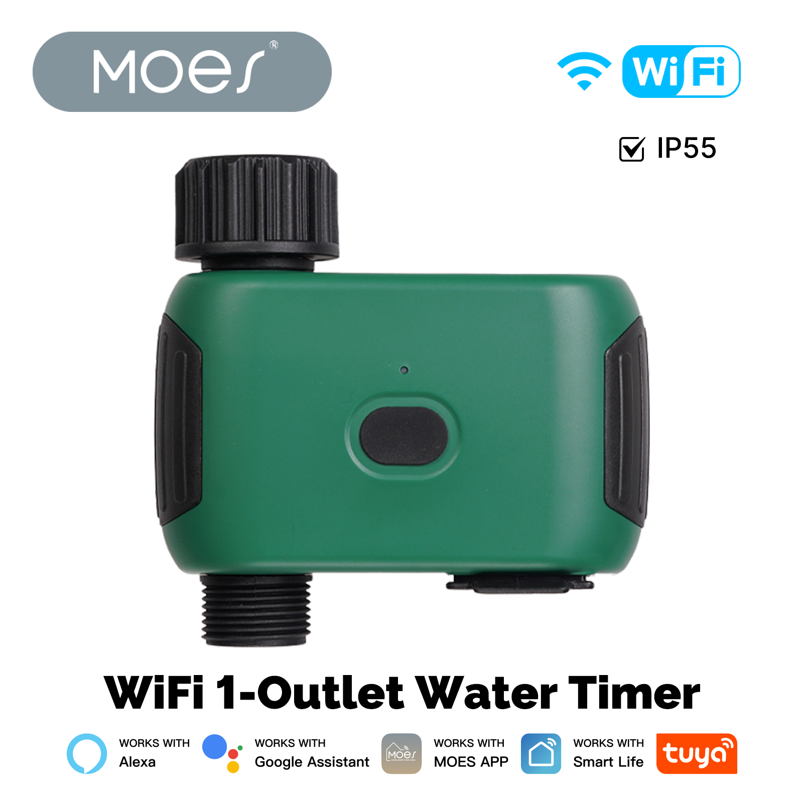 MOES Tuya Smart WiFi 1 Outlet  - огляд і ціна Wifi Irrigation Timer