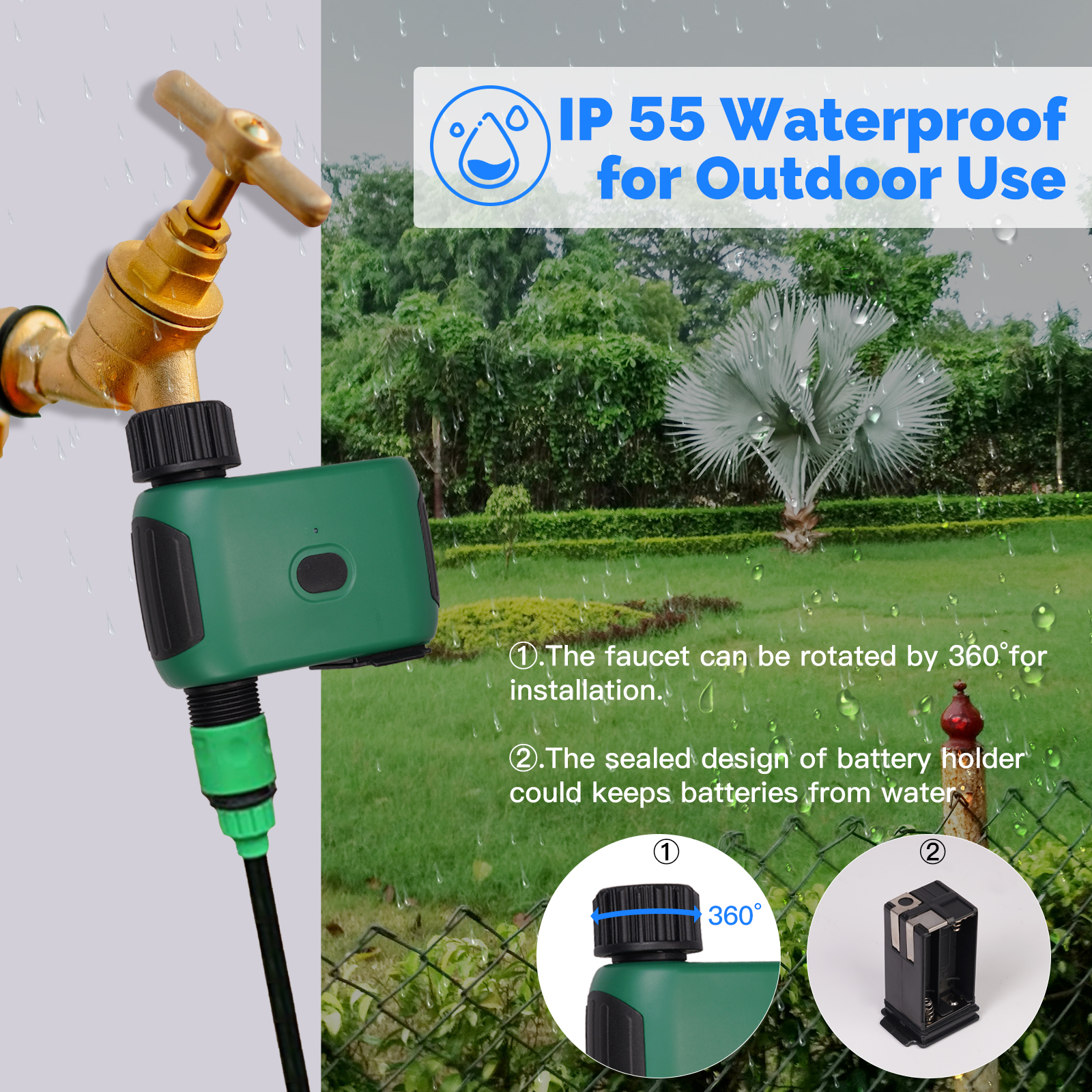 MOES Tuya Smart WiFi 1 Outlet  - огляд і ціна Wifi Irrigation Timer
