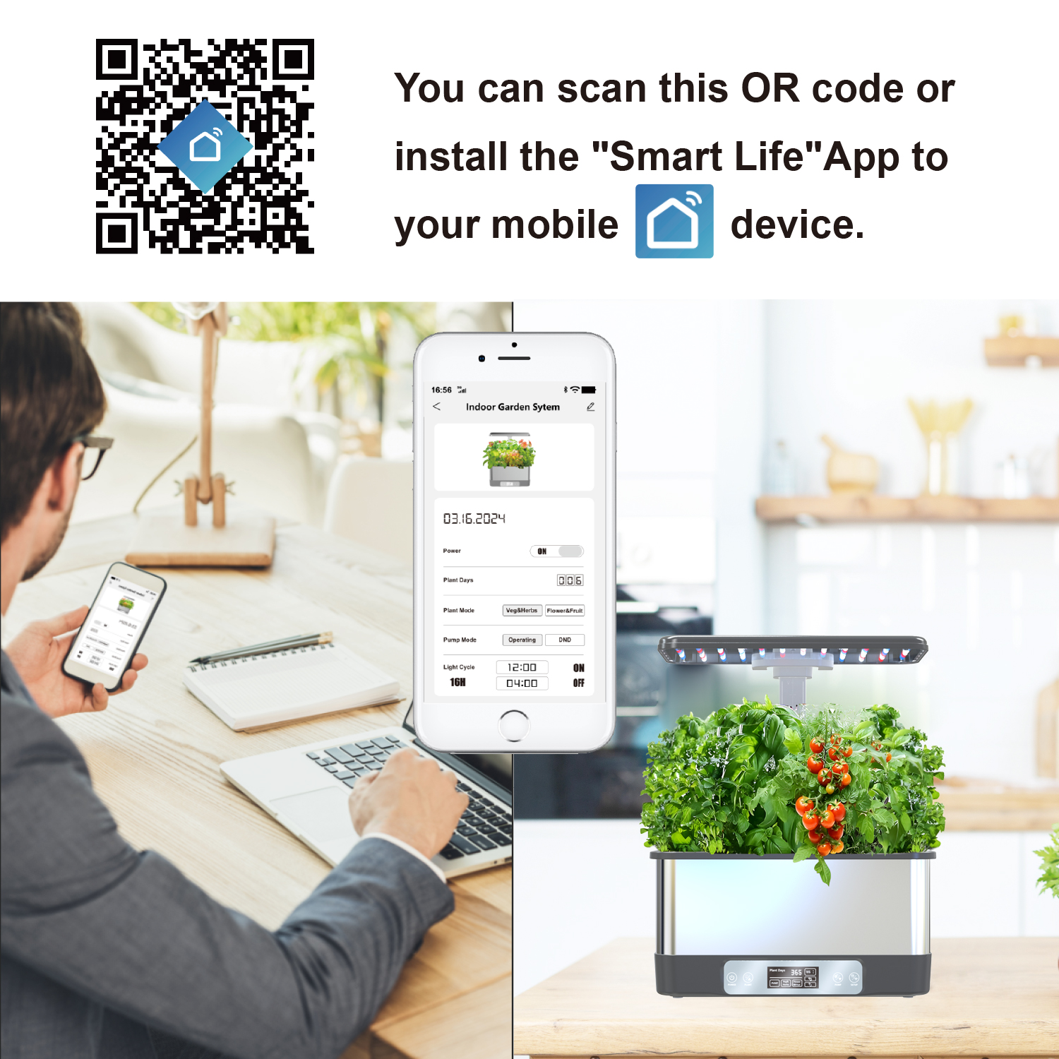 Smart Hydroponic System with L - огляд і ціна Smart Garden Led Lights
