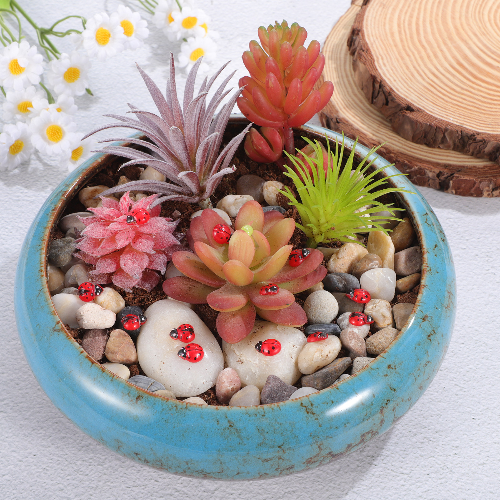 100Pcs Mini Ladybug Resin Smal - огляд і ціна Smart Garden Mini