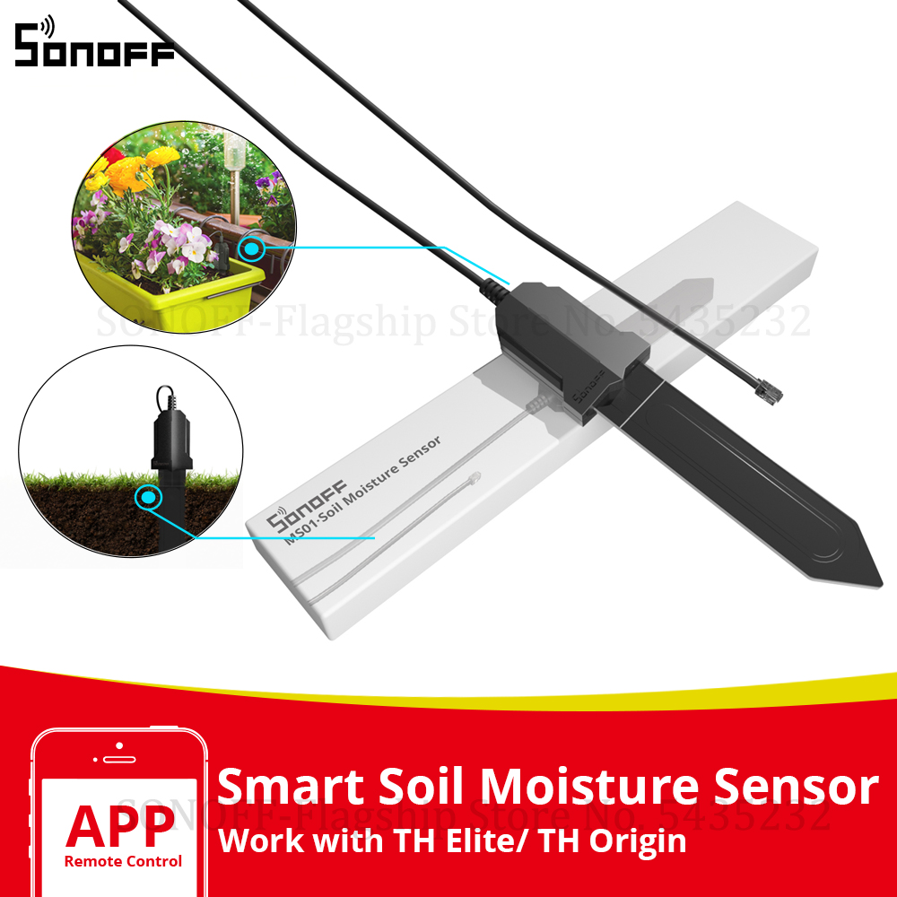 SONOFF MS01 Soil Moisture Sens - огляд і ціна Smart Garden Test