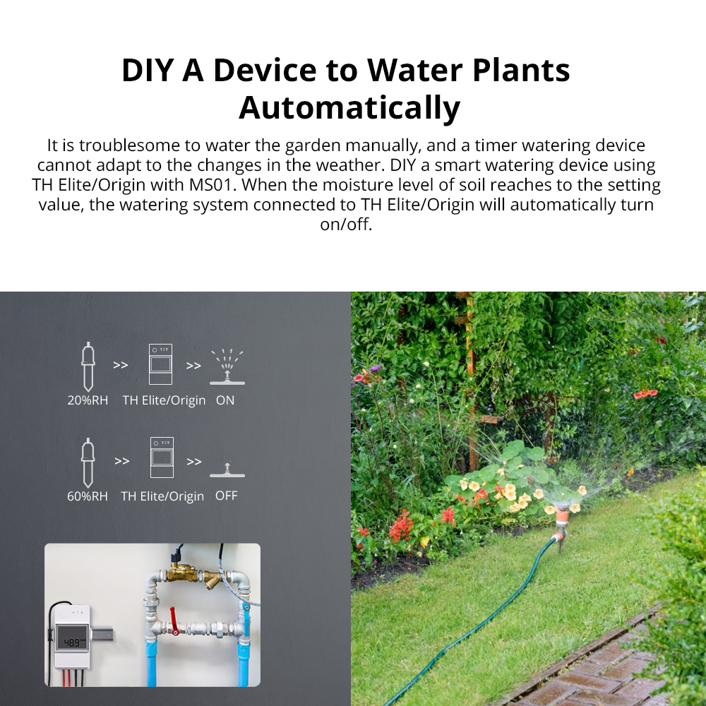 SONOFF MS01 Soil Moisture Sens - огляд і ціна Smart Garden Test