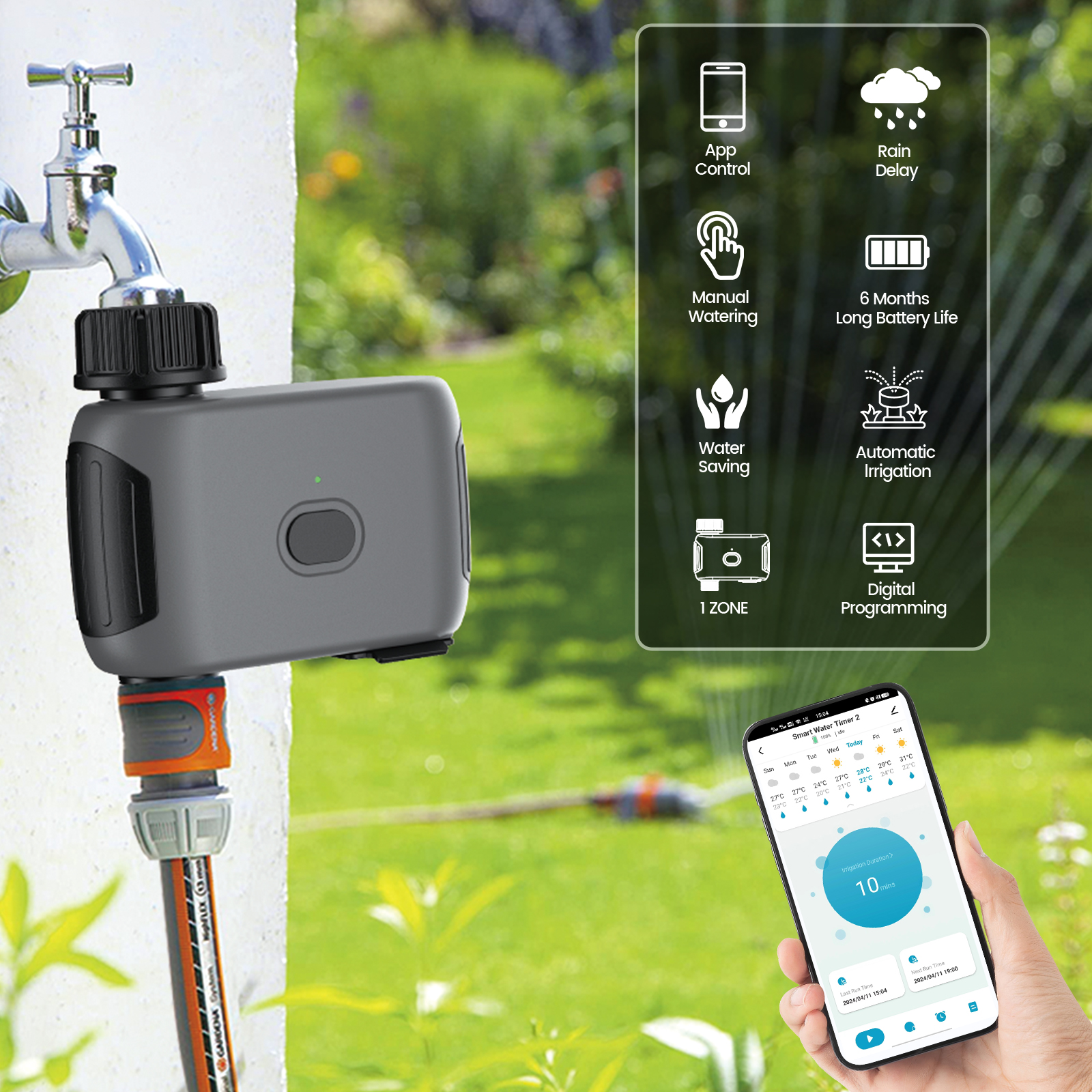 Insoma Wifi Sprinkler Timer Au - огляд і ціна Wifi Irrigation Timer