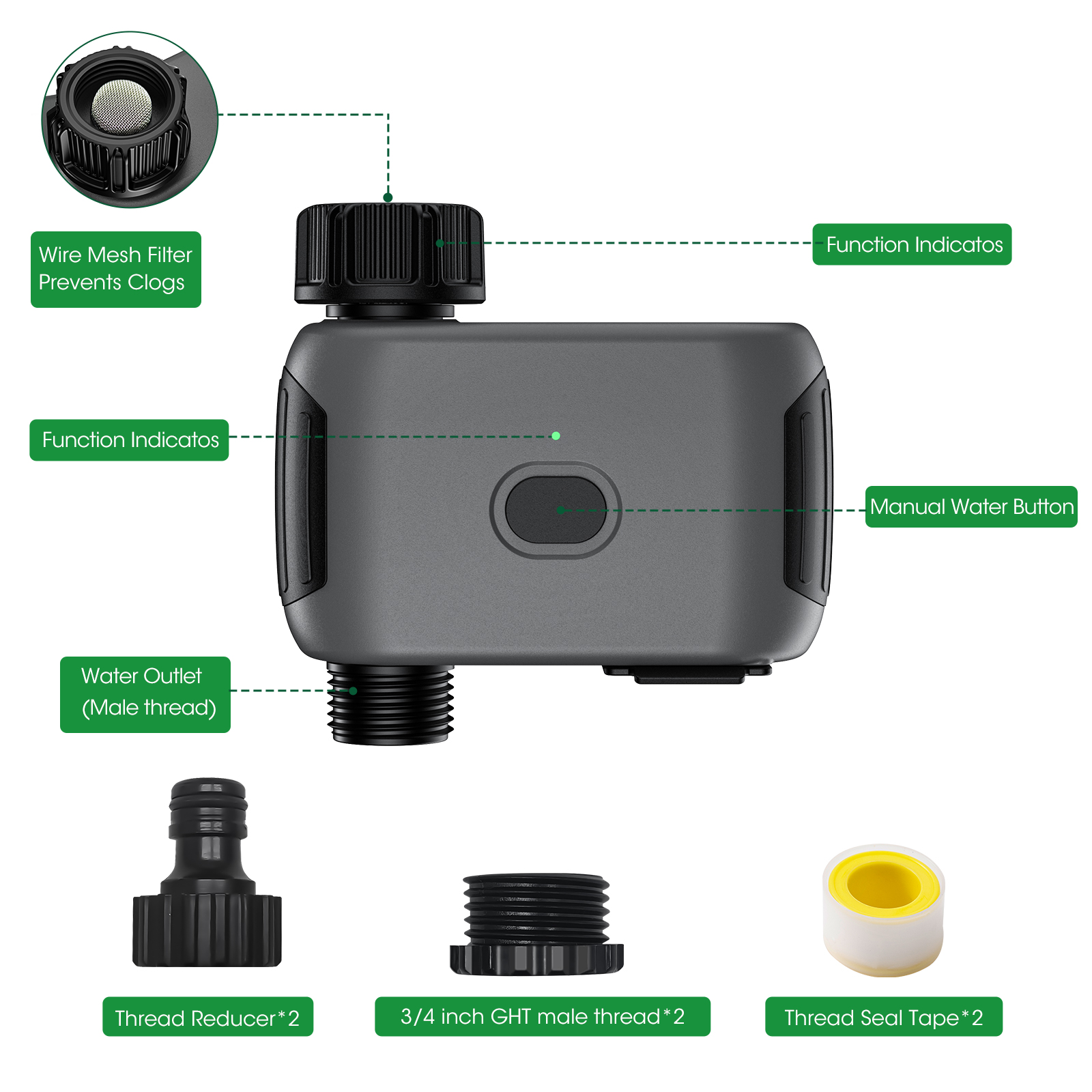 Insoma Wifi Sprinkler Timer Au - огляд і ціна Wifi Irrigation Timer