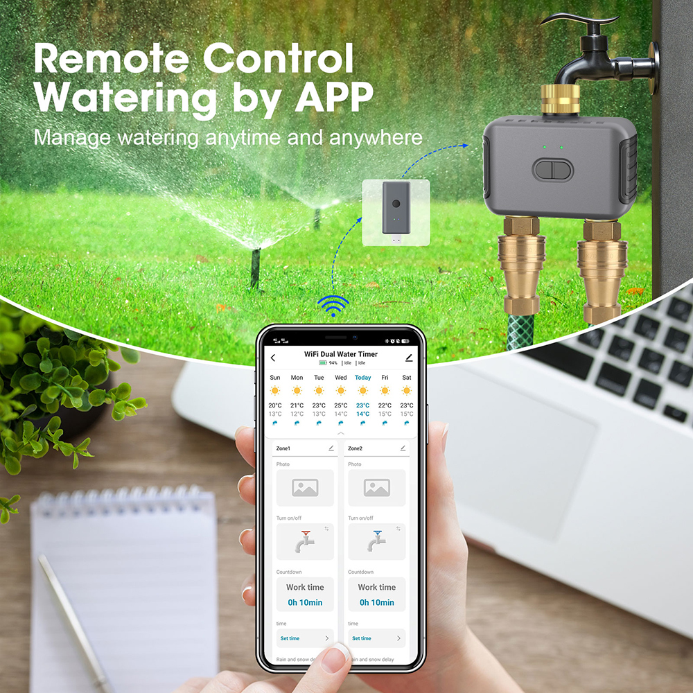 Tuya 2 Zone Watering Timer Gar - огляд і ціна Smart Garden In Home